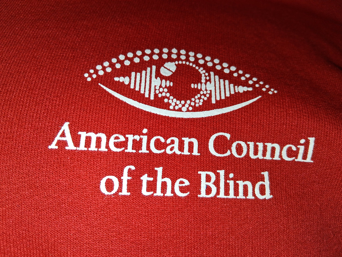 "Vision Beyond Sight" 1/4 Zip Pullover Sweatshirt- Red