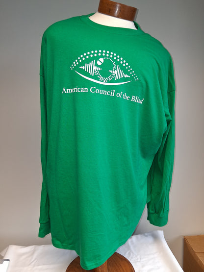 "Vision Beyond Sight" Long Sleeve T-shirt- Green