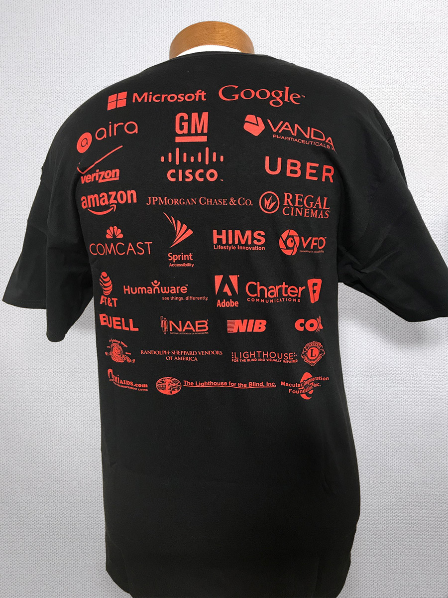 Black T-Shirt with 2018 Conference design - back side
