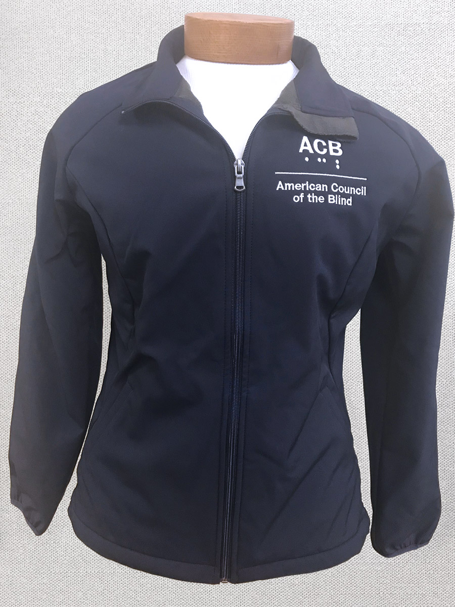 Navy Women's Jacket with ACB logo - Front View