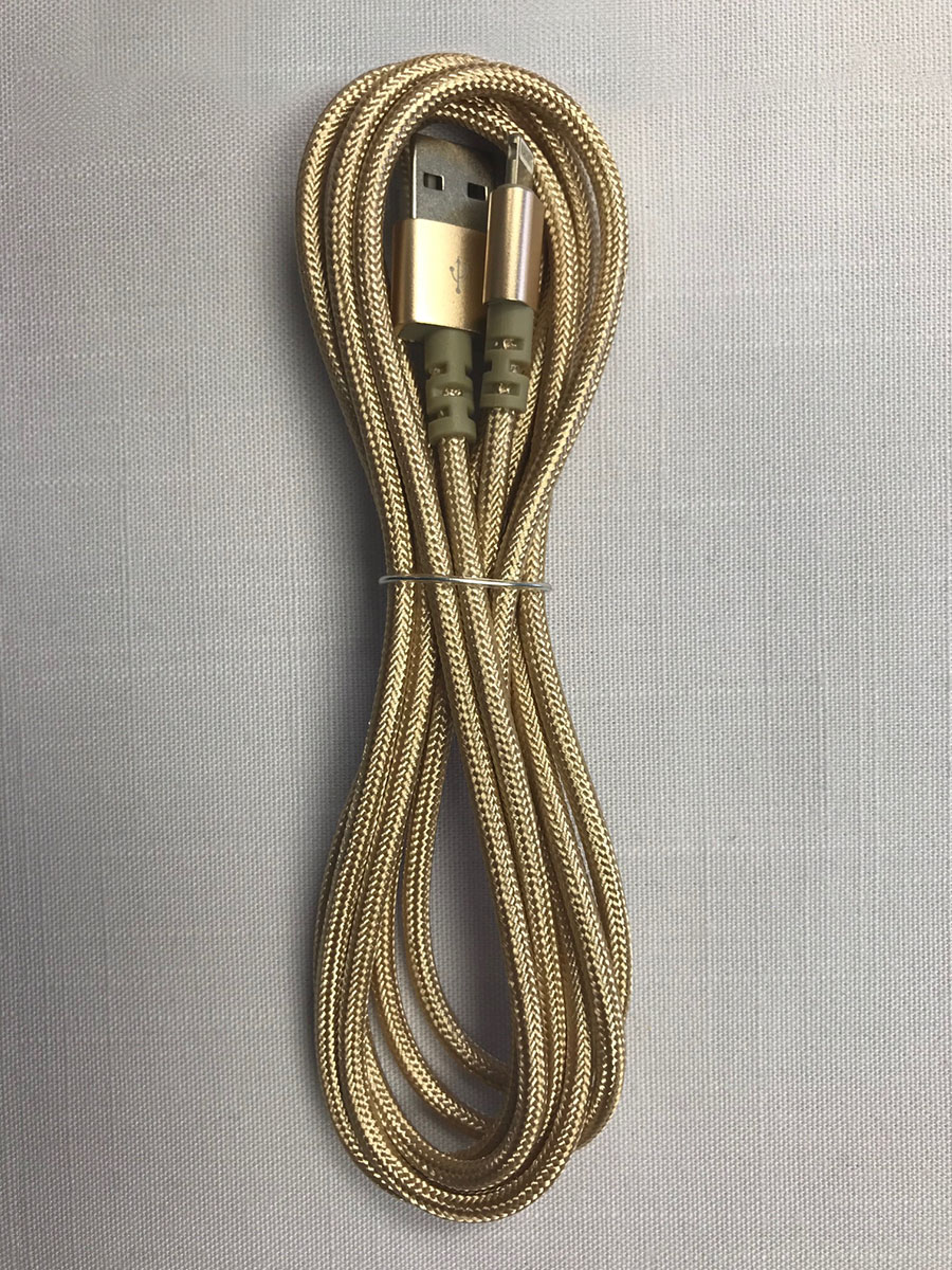 6' Gold Apple Charging Cable