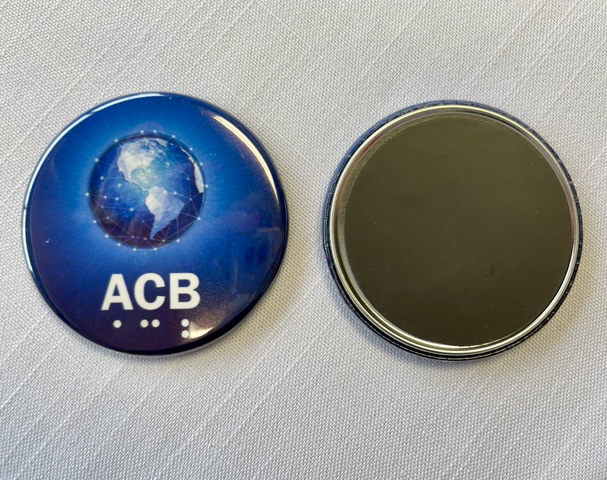 Round magnet - front and back sides