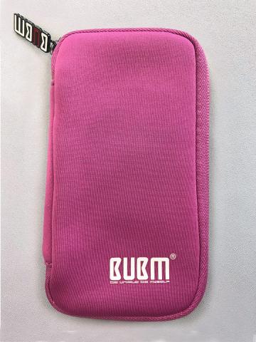 Pink padded case - front view